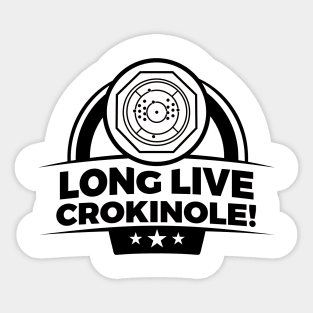 Long Live Crokinole Sticker